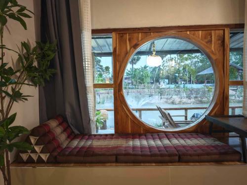 Χώρος καθιστικού στο อุ่นไอนา โฮมสเตย์ ณ นครพนม Aun-i-na Homestay Nakhonphanom