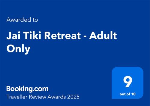 Sijil, anugerah, tanda atau dokumen lain yang dipamerkan di Jai Tiki Retreat - Adult Only