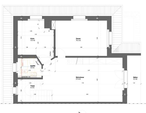 a floor plan of a building at artroom in Bern