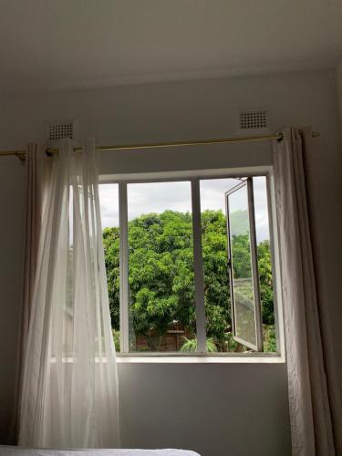 Taman di luar Modern Rustic Durban Apartment