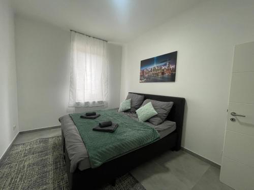 Postel nebo postele na pokoji v ubytování Danisman Apartments 2 Zentral - Smart - Modern