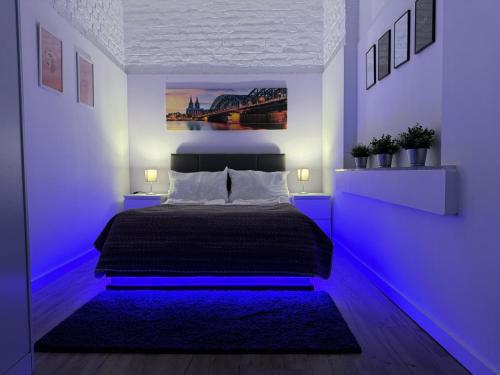 Postel nebo postele na pokoji v ubytování CITYPERLE - Ruhiges Komfort Apartment Nähe DOM -