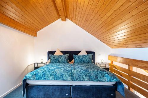 Postel nebo postele na pokoji v ubytování Ferienwohnung Jani