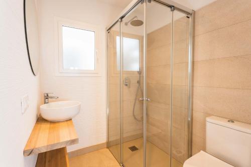 Ένα μπάνιο στο Villa Sol A