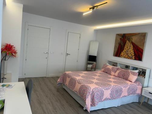 Postel nebo postele na pokoji v ubytování Suite Los Castros