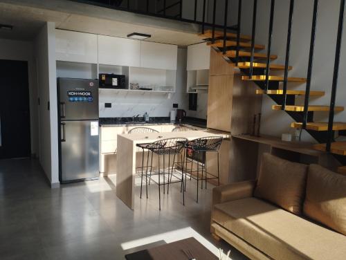 Η κουζίνα ή μικρή κουζίνα στο Loft CienHojas