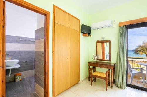 Koupelna v ubytování Sun Beach Apartments