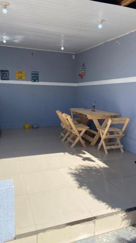 Ruang duduk di Área com piscina para DAY USE