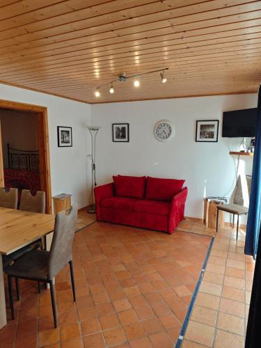 Posezení v ubytování Eifel Apartment am Rursee für 4 Personen