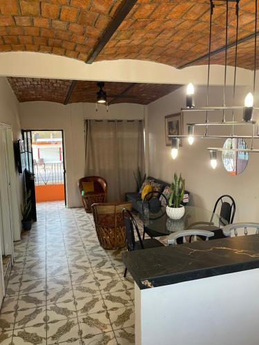 Posezení v ubytování Departamento suite # 4