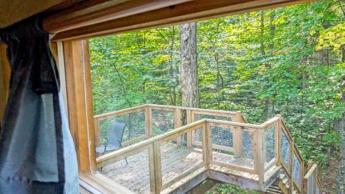 Balkoni atau teres di Les Refuges Perchés Mont-Tremblant