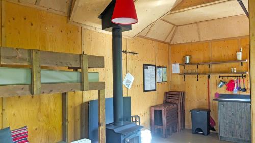 Dapur atau dapur kecil di Les Refuges Perchés Mont-Tremblant