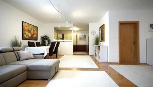 Χώρος καθιστικού στο LuxTatras Apartment