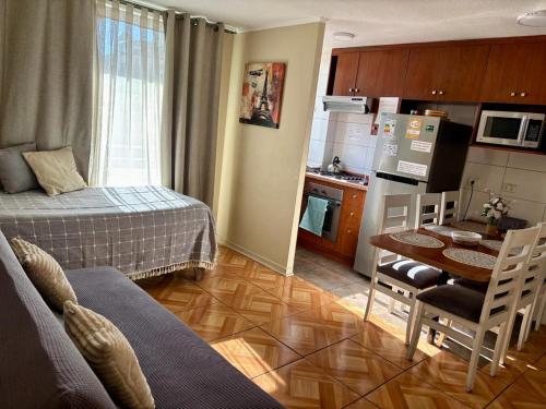 Kuchyň nebo kuchyňský kout v ubytování Acuña & Donoso Apartamentos Centro