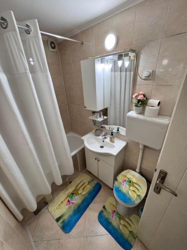 Koupelna v ubytování Apartman Panda Priboj