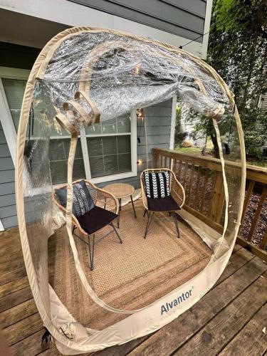 Αίθριο ή υπαίθριος χώρος στο Scandinavian Retreat mins Close to battery W King bed
