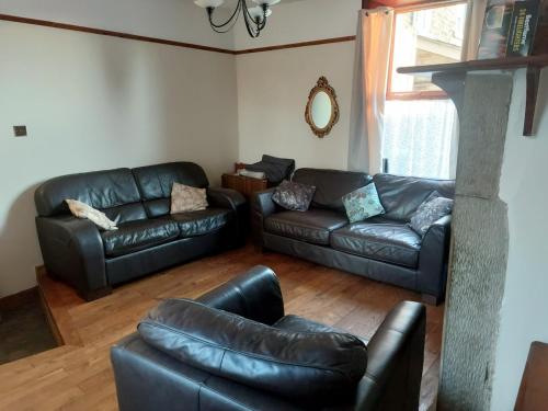 Χώρος καθιστικού στο Relax at the Cosy Snug Glossop