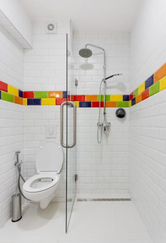 Koupelna v ubytování Rubik