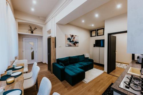 Ruang duduk di SOHO Apartmanok