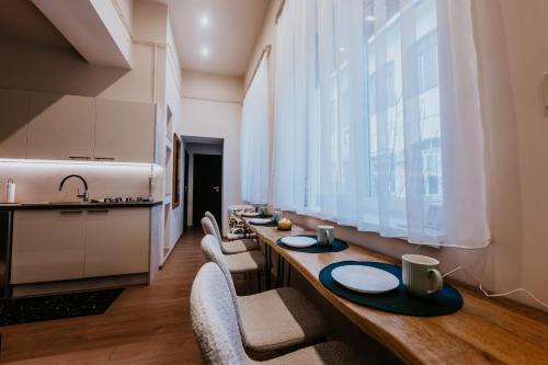 Ruang duduk di SOHO Apartmanok
