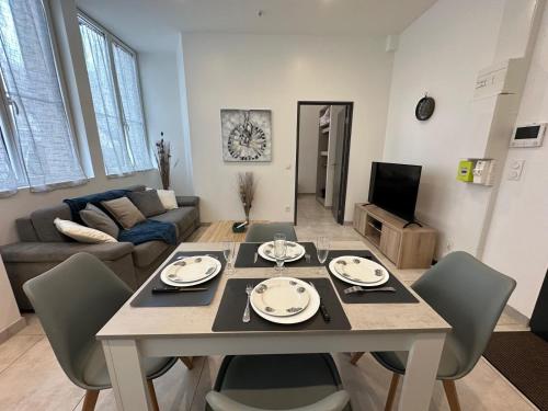 Posezení v ubytování SENS Agréable appartement