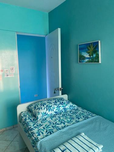 Postel nebo postele na pokoji v ubytování Casa Azul - Apartment