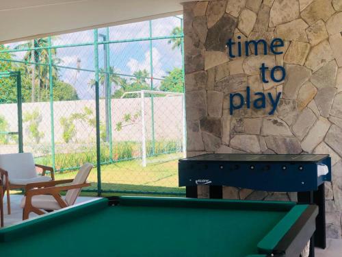 Τραπέζι μπιλιάρδου στο MALIA BEACH EXPERIENCE - FLAT ESTÚDIO LOCAÇÃO - Muro Alto - Porto de Galinhas