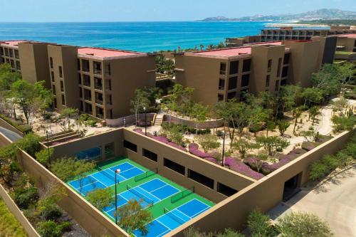 an aerial view of a resort with a swimming pool at JW Marriott Los Cabos Beach Resort & Spa in San José del Cabo