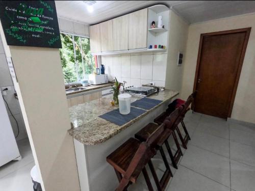 Dapur atau dapur kecil di Casa da Floresta
