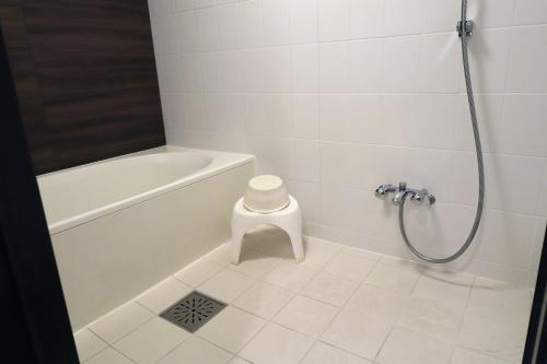 Koupelna v ubytování Spa & HOTEL La fontaine