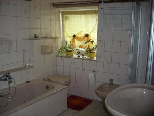 Koupelna v ubytování Ferienhaus Neuenrade
