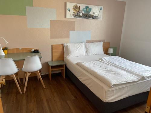 Residenz Hotel Wuppertalにあるベッド