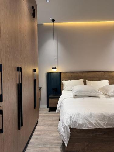 Postel nebo postele na pokoji v ubytování Hotel Panorama