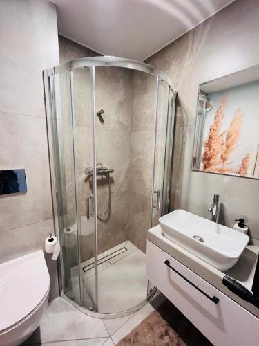 Ένα μπάνιο στο Apartament Ustroń 20