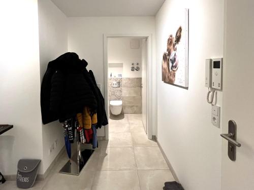 Ένα μπάνιο στο Fereienwohnung "Domblick" Luxuswohnung in Lübeck