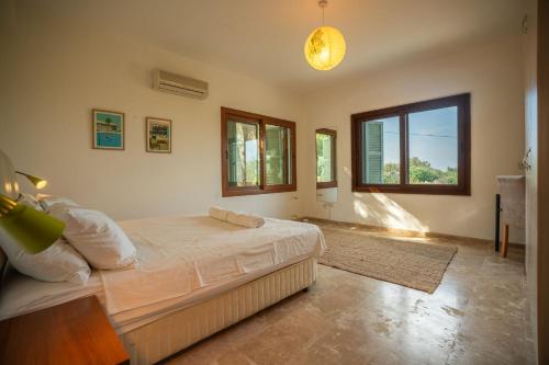 Χώρος καθιστικού στο Beautiful Villa with stunning sea view