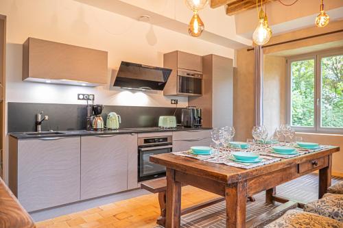 Dapur atau dapur kecil di Eco-gîte - Domaine de La Gavolerie