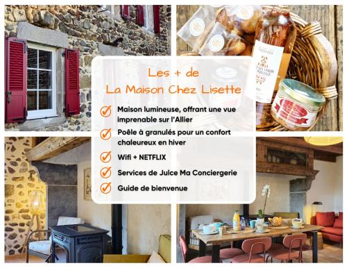La Maison Chez Lisette avec piscine et terrain de pétanque privé au bord de l'Allier !