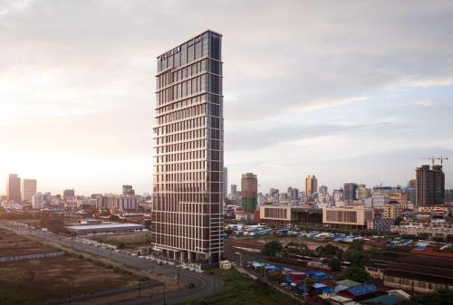 Nespecifikovaný výhled na destinaci Phnompenh nebo výhled na město při pohledu z hotelu