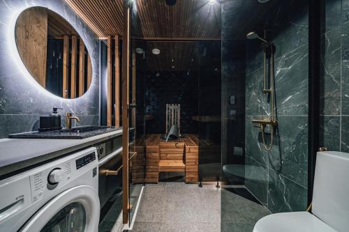 Ванная комната в Tahko Spa Hotel