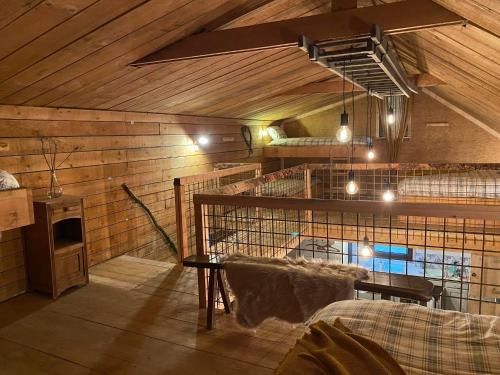 Postel nebo postele na pokoji v ubytování Chalet de la Folie
