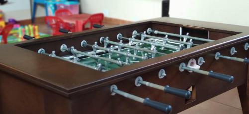 a wooden box filled with lots of metal instruments at ARAMI HOTEL & LODGE in Puerto Iguazú