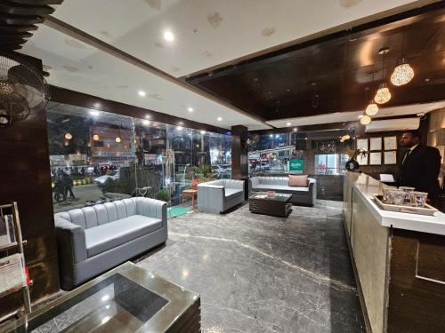Χώρος καθιστικού στο Hotel MK Vivanta