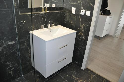 Koupelna v ubytování Magnolia Apartman