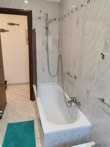 a bathroom with a bath tub and a shower at Cerro Flat in Cerro Maggiore