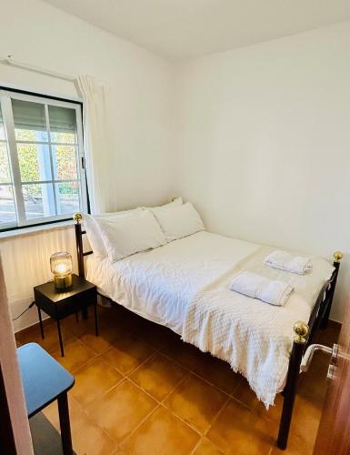 a bedroom with a bed and a window at Casa Martins Country Apt No 4 in Freiria