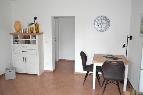 Η κουζίνα ή μικρή κουζίνα στο 4-Sterne Ferienwohnung Allium in Brüggen