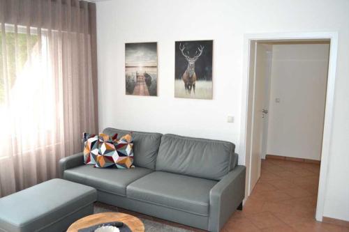 Χώρος καθιστικού στο 4-Sterne Ferienwohnung Allium in Brüggen