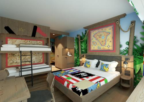Una cama o camas en una habitación de Hotel Legoland