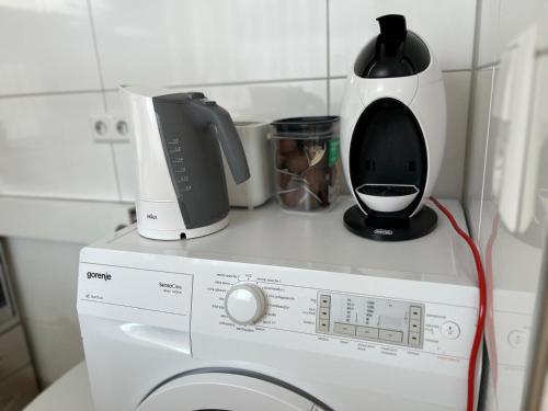 Dapur atau dapur kecil di Wohnung am Neckar